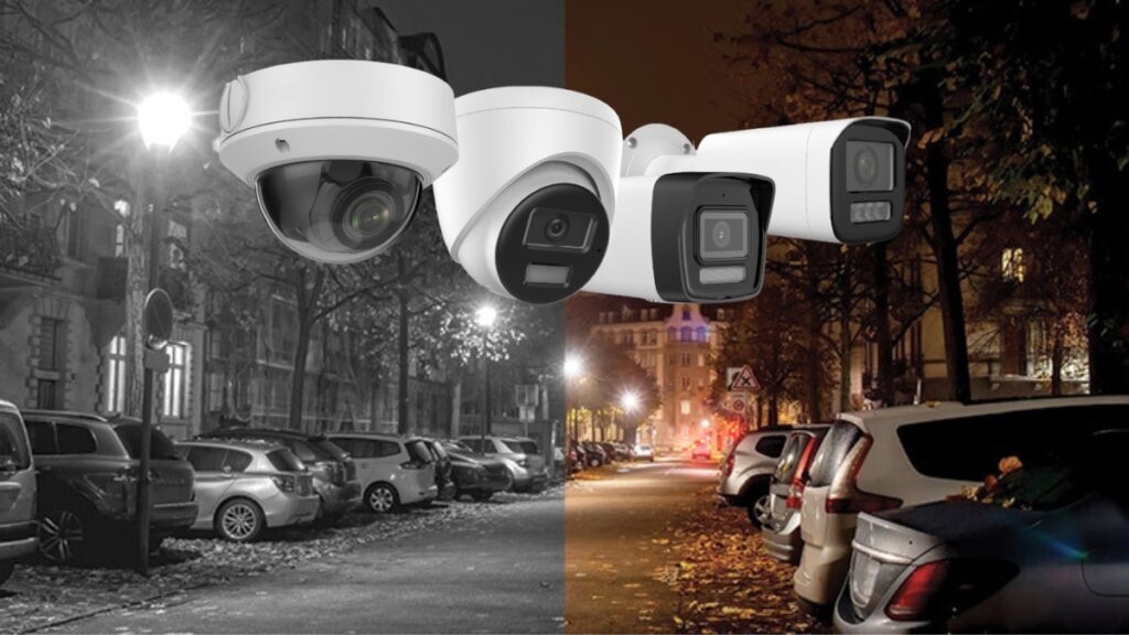 Visione notturna con le telecamere di sorveglianza
